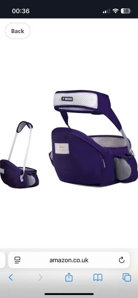 Photo of Baby hip carrier seat or similar (West Hampstead NW6) #1