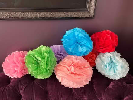 Photo of free Pretty paper Pom pom decorations (Wokingham RG40) #3