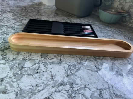 Photo of free Brand new pretty chopsticks and wooden entre dish (Wokingham RG40) #4
