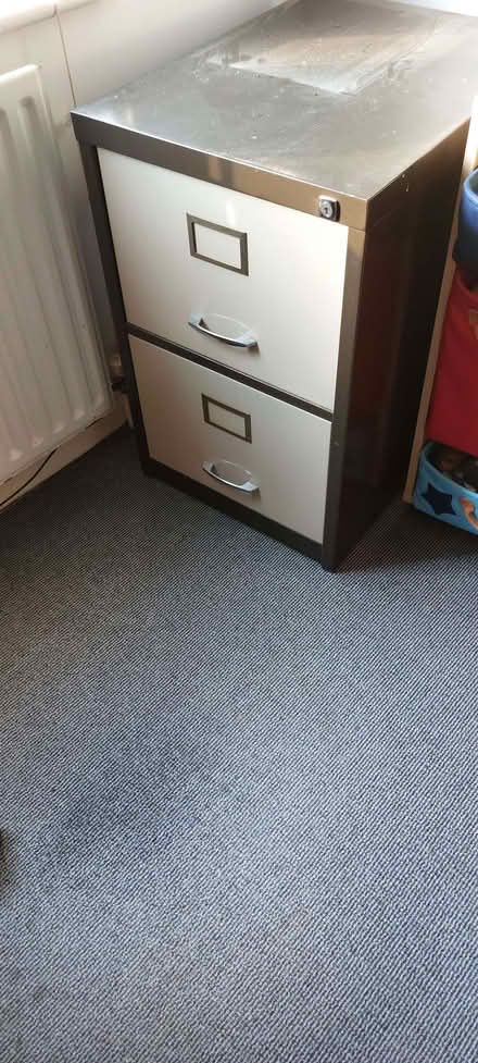 Photo of free Vintage 2 drawer metal filing cabinet (Hersham KT12) #1