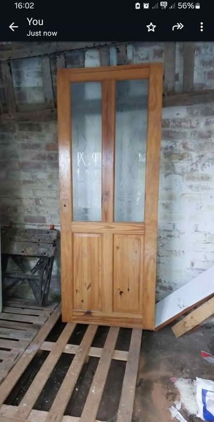 Photo of free Pine ½ glazed door (SY13) #1
