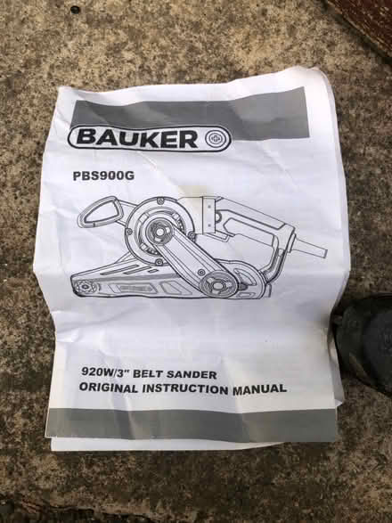 Photo of free Belt sander with extra belts (High Green, S35) #3