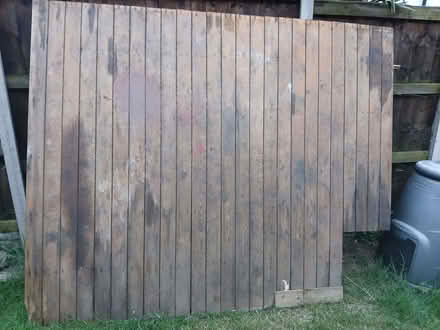 Photo of free 66 inches x 70 inches wooden shed base (Holbrooks CV6) #1