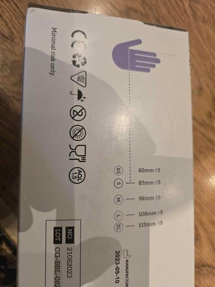 Photo of free 2 boxes vinyl gloves size SMALL (Bladon OX20) #2