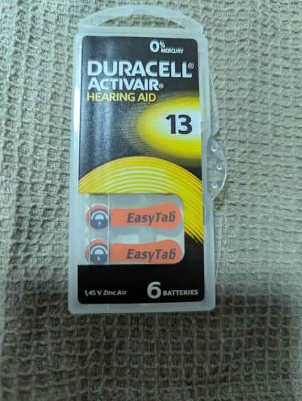 Photo of free 3 full PACs of Active Ait hearing aid batteries (Grangeway area NN10) #4