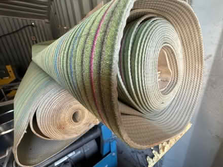 Photo of free Green striped carpet (NG16) #1