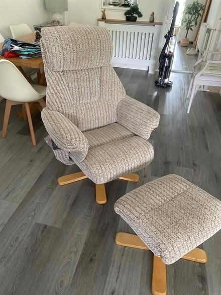 Photo of free Swivel chair and footstool (Warlingham) #1