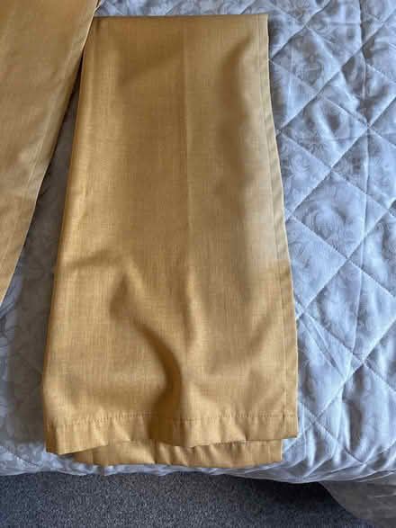 Photo of free Dunelm mustard curtains 117x137 (Swindon SN25) #3