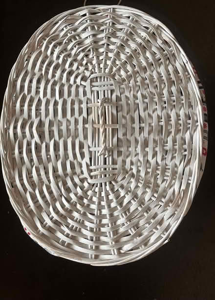 Photo of free White Wicker Basket (Havant PO9) #2