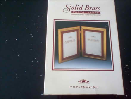 Photo of free Double picture frame - brass (Castle Eaton, SN6) #1