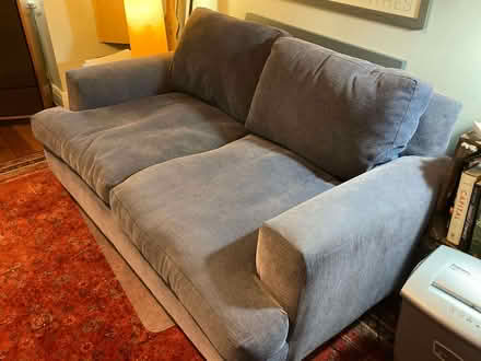 Photo of free Blue two seater sofa (Chorlton M21) #1