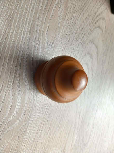 Photo of Pine finial for curtain pole diameter 28cms (Cashes Green GL5) #1
