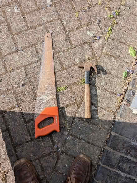 Photo of free Old saw & hammer (Cannon Park CV4) #1