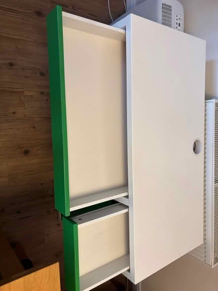 Photo of free IKEA Mickie Desk white and green (CR5) #3