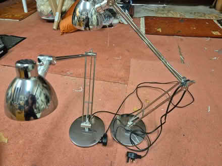 Photo of free Pair of IKEA chrome study lamps (Shenley Lodge MK5) #1