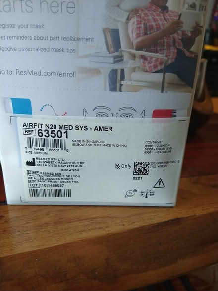 Photo of free unused CPAP mask (downtown novato) #2