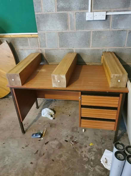 Photo of free Office desk with 3 drawers (Leominster HR6) #1