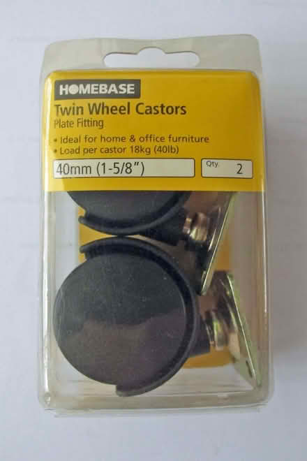 Photo of free Pack of 2 Homebase 40mm castors (Caldecott OX14) #1