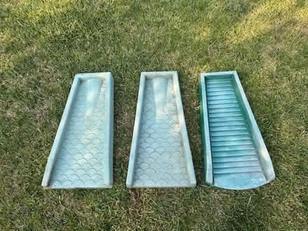 Photo of free Downspout Drain Trays/Basin (Walled Lk: Maple & Decker) #1