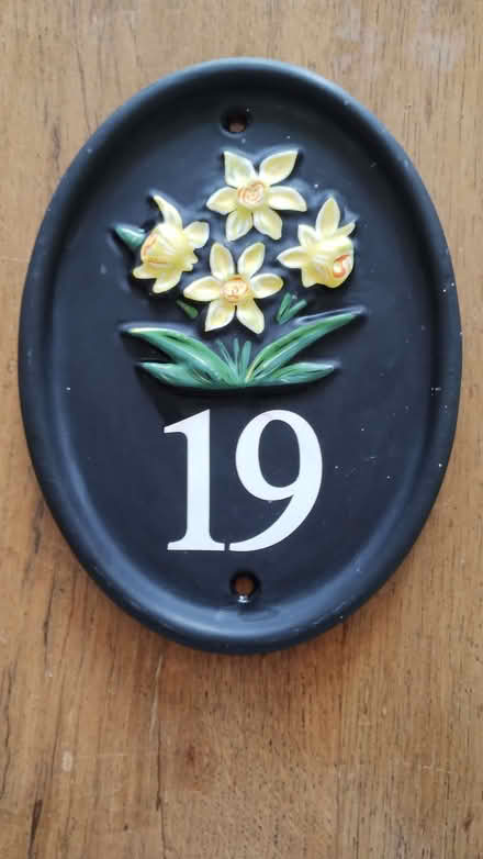 Photo of free Number 19 wall plaque (Amersham Common HP7) #1