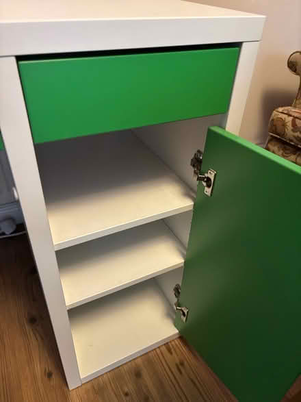 Photo of free IKEA Mickie Desk white and green (CR5) #2