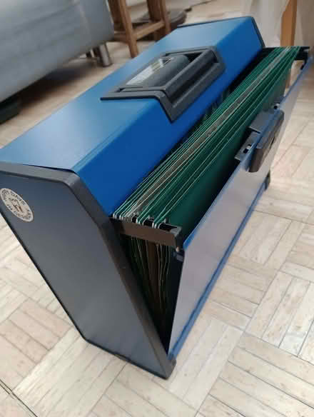 Photo of free Metal filing box with hangers (New Greens AL3) #1