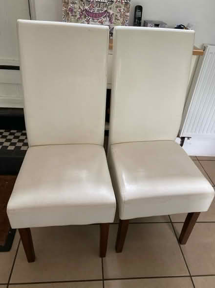 Photo of free White dining chairs (Benslow SG4) #1