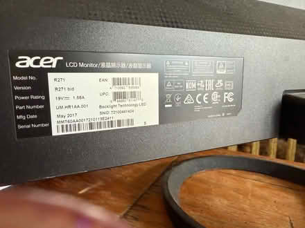 Photo of free broken Acer monitor (South Nyack) #1
