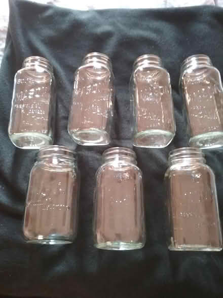 Photo of free 7 Mason Jars (1 litre) (Uplands / Riverside) #1