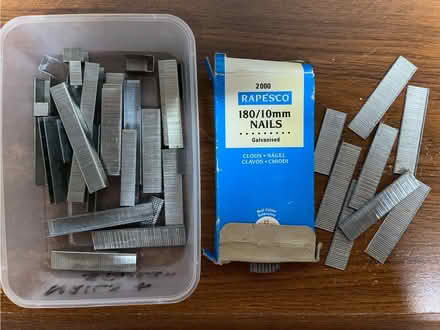 Photo of free Various Crafting staples and nail gun nails (Welling DA16) #1