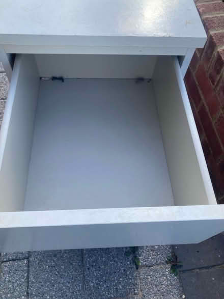 Photo of free White Bedside table- ikea (Great baddow CM2) #2