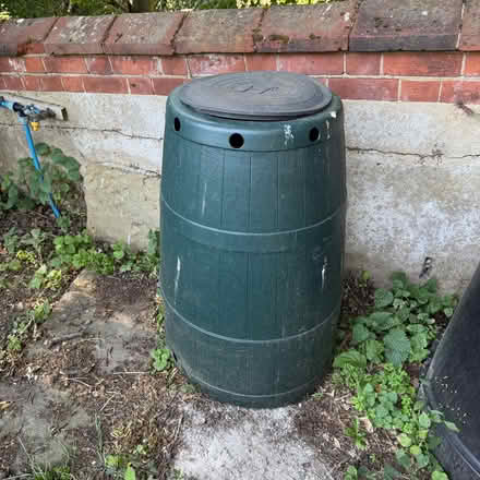 Photo of free Dark green compost bin with lid; approx 200l (IP2) #1