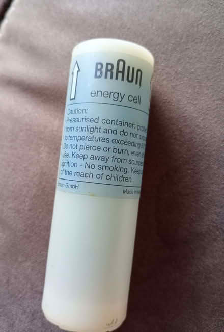 Photo of free Braun gas cell for cordless hair stylers (Ashton-U-Lyne OL7) #1