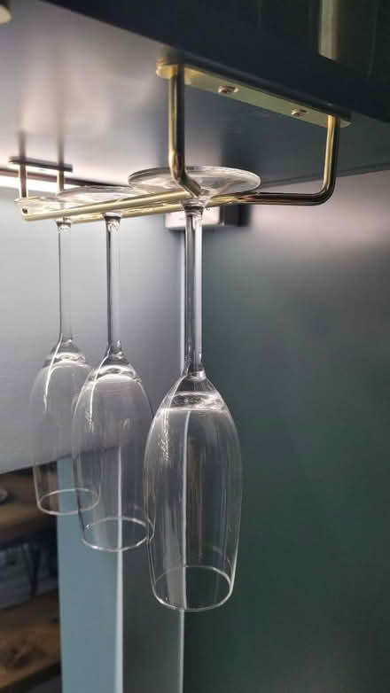 Photo of free brass wine glass rail (Morden (near Ravensbury Park)) #1