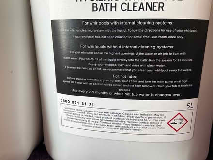 Photo of free Whirlpool bath/HotTub Cleaner 9L (Peldon CO5) #2