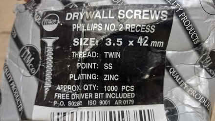 Photo of free 3.5 x 42mm drywall screws 1.2kg (Central Letchworth) #3
