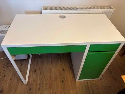 Photo of free IKEA Mickie Desk white and green (CR5) #1