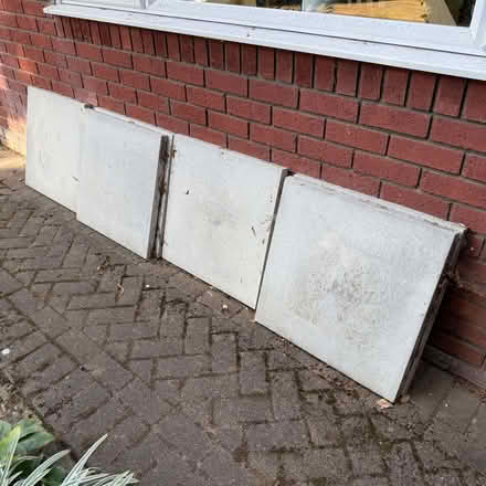 Photo of free Six (6) 600mm x 600mm x 35mm pressed concrete slabs (IP2) #1