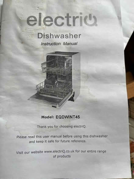 Photo of free Electriq integrated slimline dishwasher (Alderley Edge SK9) #1