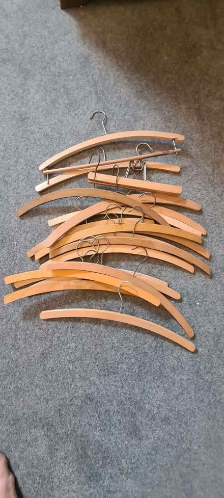 Photo of free Wooden clothes hangers (Morningside EH10) #1