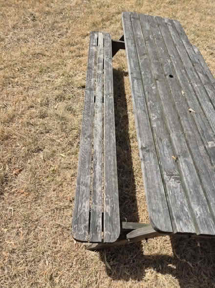 Photo of free 8ft pub bench 2 (Mansfield Road NW3) #1