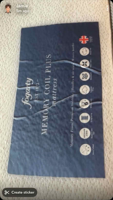 Photo of free Clean Small Double mattress (Beckenham Hill BR1) #4