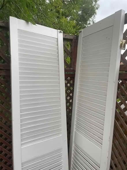 Photo of free 2 wood doors with hinges (BR2) #1