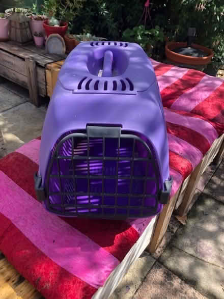 Photo of free Small purple cat carrier (Elkstone GL53) #1