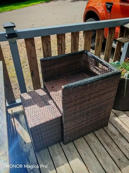 Photo of free Weather worn ratten 8 seater cube (CA10 2JB) #2