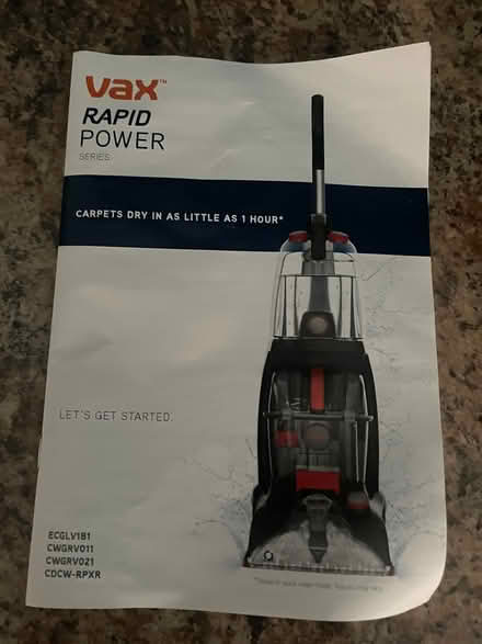 Photo of free For repair - VAX carpet washer (LE3) #2