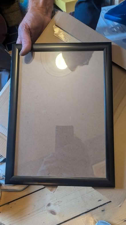 Photo of free A4 black picture frame (Balsall Heath B12) #1
