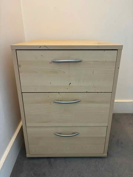 Photo of free 3 drawers cabinet/bedside table (Feltham TW13) #1