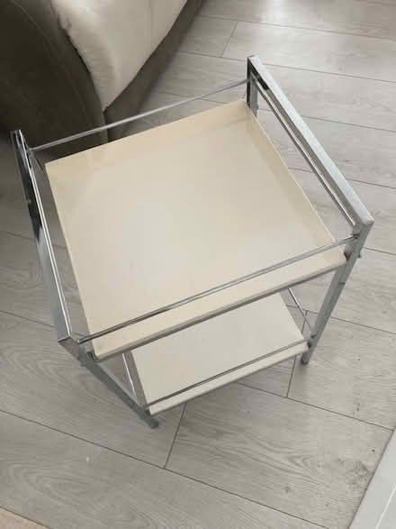 Photo of free White and chrome table (Wickford) #2