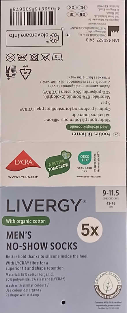 Photo of free Men's 'no-show' socks, size 9-11½ (Newbury Racecourse RG14) #2